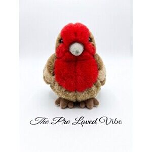 Audubon 5" House Finch Brown Red Plush With Sound